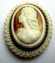 【送料無料】アクセサリー ネックレスブローチヴィンテージグランドベージュrare broche rsine moule bijou vintage grand ...