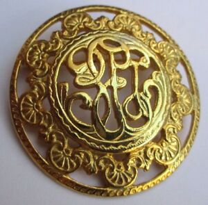 【送料無料】アクセサリー ネックレスlgante broche ancien bijou vintage plaqu or rosace filigrane monogramme 96 【送料無料】アクセサリー ネックレスlgante broche ancien bijou vintage plaqu or rosace filigrane monogramme 96