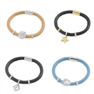 【送料無料】アクセサリー ネックレススワロフスキークオーレアズーロネロbracciale morellato estate pelle colorato charm swarovski cuore azzurro nero