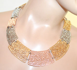 【送料無料】アクセサリー　ネックレスアルジェントピンクゴールドコリアーcollana girocollo argento oro rosa dorato donna collarino semirigido collier g64