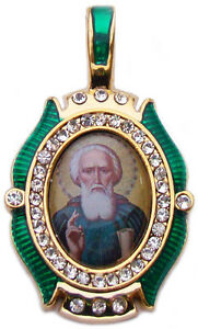 アクセサリー　ネックレスサンサンセルジュmedaille saint serge de radonge, pendentif religieux bijou chrtien saint serge