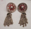 【送料無料】アクセサリー　ネックレスpendientes largos vintage de plata lbulos perforados oma19