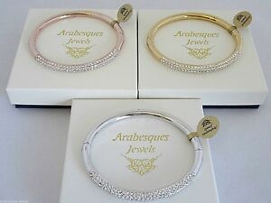 【送料無料】アクセサリー ネックレスアラベスクブレスレットスワロフスキークリスタルシルバーゴールドピンクgenuine arabescos brazalete pulseraelementos de cristal de swarovski plata oro rosa