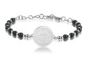 【送料無料】アクセサリー ネックレスチャクラオニキスアンジェロbracciale brosway chakra acciaio 316l e onice bhk220 angelo custode