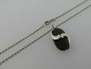 【送料無料】アクセサリー ネックレスシルバーメタルチェーンペンダントスタンプグリーンドイツ？metal color plata colgante cadena estampado 835 green stone modernista alemn