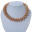 ̵ۥ꡼ͥå쥹ѥͥå쥹ͥå쥹espiral maciza gargantilla collar en chapado en oro 42cm extensin de longitud8cm