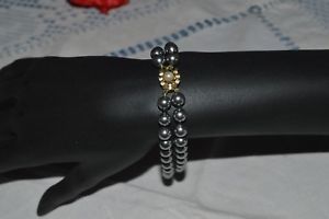 【送料無料】アクセサリー　ネックレスボーブレスレットbeau bracelet bijoux fantaisie perle acrylique resine couleur metallisee