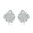 yzANZT[@lbNX[XCOA[fRpendientes floral art deco encaje chapado de oro zirconita matrimonio g6 19