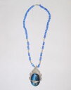 【送料無料】アクセサリー ネックレスcollier ethnique touareg desse en agate bleue argent perles de verre bleues