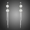【送料無料】アクセサリー ネックレスプラチナフラワータッセルレディースplatino plateado flor borla dejar pendientes para mujer damas chicas mje0268(4)