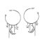 【送料無料】アクセサリー　ネックレスムーンムーン2jewels orecchini cerchio donna moon 261114 acciaio charms luna stelle pendenti