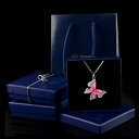 【送料無料】アクセサリー ネックレスケースガラスestuche de regalo collarremolqueestuche boxplata recubierto de cristal