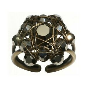 アクセサリー　ネックレスブラックリングライトanillo konplott bended lights negro