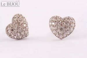 【送料無料】アクセサリー　ネックレスルスワロフスキークリスタルハートイヤリングle bijou pendientes corazn con swarovskicristales en blanco