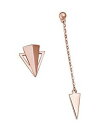 【送料無料】アクセサリー ネックレスシルバーイヤリングピンクゴールドメッキpnj declaracin para mujer pendientes de plata chapado en oro rosa 18k