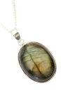 【送料無料】アクセサリー ネックレスヘブンリーペンダントcelestial labradorite gemstone amp; silver pendant t...