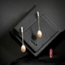 【送料無料】アクセサリー ネックレスピンクドロップソリッドシルバーmmmmependienteorejas ncar perla cultivada gota rosa plata maciza 925 8mm9mm e(4)