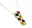 【送料無料】アクセサリー ネックレストライカラースターリングシルバーパッチワークペンダントチェーンインチtoc plata esterlina tricolor patchwork colgante cadena de 18 pulgadas(4)