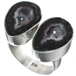 アクセサリー　ネックレスタバスコメキシコカップルスターリングシルバーmejicano tabasco geode druzy par plata de ley 925