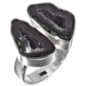 アクセサリー　ネックレスmejicano tabasco geode druzy par plata de ley 925 sz 6