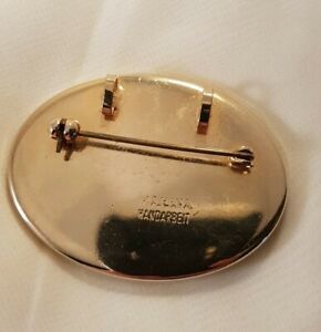 【送料無料】アクセサリー ネックレススナッププレート????????marena handarbeit broche de placa de 18k excelente estado raro one