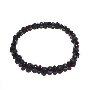 【送料無料】アクセサリー　ネックレスバルティックアンバーヘマタイトゴムブレスレットゴシックロック