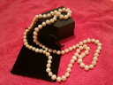【送料無料】アクセサリー ネックレスネックレスロープ100cm de largo collar de perlas genuino cuerda boda vestido de negro regalo nuevo(4)