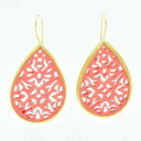 【送料無料】アクセサリー　ネックレスオスマンアクリルストーンイヤリングaylas ottoman gold plated acrylic stone filigree earrings