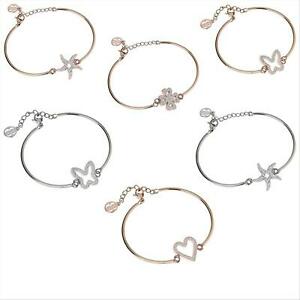 【送料無料】アクセサリー　ネックレスバリフォーカルレンズbracciale semirigido donna boccadamo ribr in acciaio con soggetti e colori vari