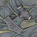 【送料無料】アクセサリー ネックレストールハンマーasgard thors martillo skane verde