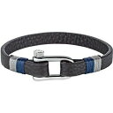 【送料無料】アクセサリー　ネックレスヨットブレスレットペレブルネロbracciale morellato sajc05 uomo vela bracelet pelle cuoio blu nero acciaio