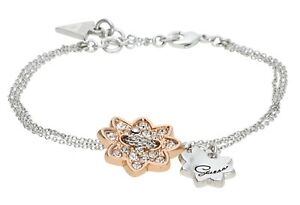 【送料無料】アクセサリー　ネックレスレディメタルブレスレットシルバーゴールドguess seora pulsera de metal plataoro ubb21334