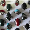 【送料無料】アクセサリー ネックレスリングリングビンテージチベットシルバーブライトボックスオンanillos al por mayor 10 30 anillo...