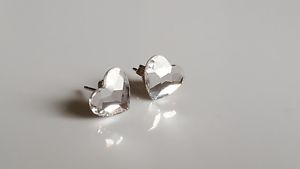 アクセサリー　ネックレススワロフスキークリスタルピンイヤリングcorazn pendientes con pasador cristal de swarovski elementos de lea joyas