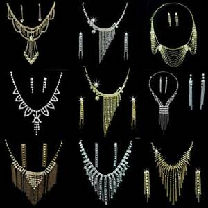【送料無料】アクセサリー ネックレスネックレスラインストーンイヤリングゴールドボリウッドゲームbollywood juego de joyas decoracion joyera nupcial pendientes collar estrs oro