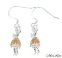 【送料無料】アクセサリー ネックレススターリングシルバーゴールドハワイアンダンサーフックイヤリングピンクワイヤplata de ley 925 mujer hawaiana bailarina rosa oro gancho pendientes alambre