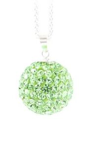 【送料無料】アクセサリー　ネックレスクリスタルラインペンダントcrystal line colgante tpah 115sw bala plata verde