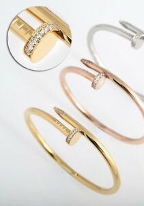 アクセサリー　ネックレスラグジュアリーネイルブレスレットゴールドスパンコールブロガーjust onu lo ms genial brazalete pulsera clavo de lujo blogueros oro pedrera