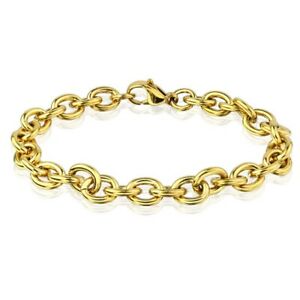 【送料無料】アクセサリー ネックレスゴールドブレスレットステンレススチールブレスレットブレスレットリンクチェーンpulsera eslabones alrededor de oro de acero inoxidable seora mujeres bracelet seora