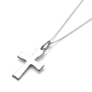 【送料無料】アクセサリー　ネックレスクロスネックレススターリングシルバーインチcruz collar collar de plata esterlina 14 32 pulgadascrucifijo