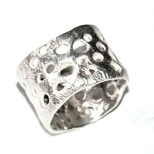 アクセサリー　ネックレスリングソリッドシルバーリングメイトシャツジュエルanillo original manualidades plata maciza 925 anillo ancho mate camiseta 52 joya