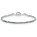 【送料無料】アクセサリー ネックレスブレスレットステンレススチールbering seorapulsera milanaise para charms acero inoxidable(4)