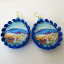 【送料無料】アクセサリー ネックレスシチリアゴールドタンブレロブルデルエトナsicilia orecchini donna colore oro tamburello blu carretto siciliano etna 162 aa 18,980円