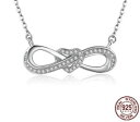 【送料無料】アクセサリー ネックレスシルバーハートネックレスシルバーロマンチックcollar de corazn de plata infinity 925 plata regalo romntico(4)