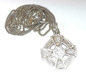 アクセサリー　ネックレススターリングシルバーペンダントネックレスセルティッククロスbuena calidad plata esterlina collar y colgante de cruz celta