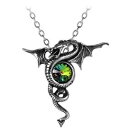 【送料無料】アクセサリー ネックレスゴシックドラゴンガラスペンダントoficial alchemy gothic anguis aeternus dragon colgante con cristal