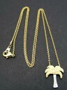 【送料無料】アクセサリー ネックレストーンシルバーゴールドトーンヤシペンダントネックレスwanderlust dos tonos palmera collar con colgante pulido tono doradoplateado