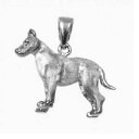 【送料無料】アクセサリー ネックレスシルバーアメリカンテリアペンダントソリッドアメリカplata de ley american terrier perro 3d slido colgante dije, hecho en eua|詳細画像