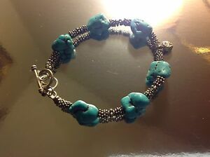【送料無料】アクセサリー　ネックレスターコイズトルコブレスレットpulsera turquesa