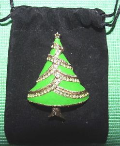 【送料無料】アクセサリー　ネックレスアメリカクリスマスツリーブローチexcelente usa austriancrysta..